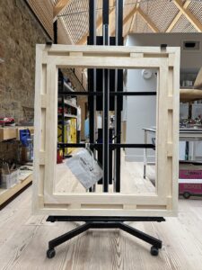 Back of replica frame DT